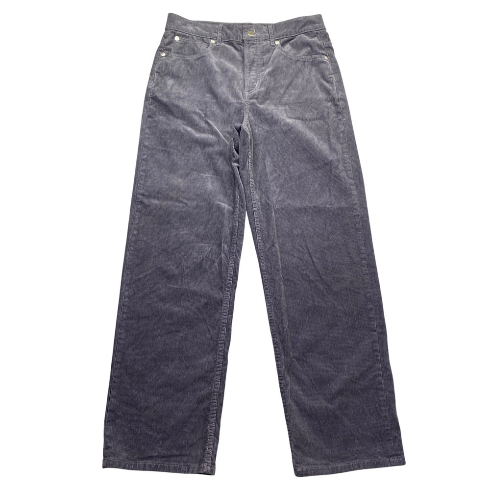 Everlane The Way-High Corduroy Pant Dark Gray High Rise Straight Leg Size 29R